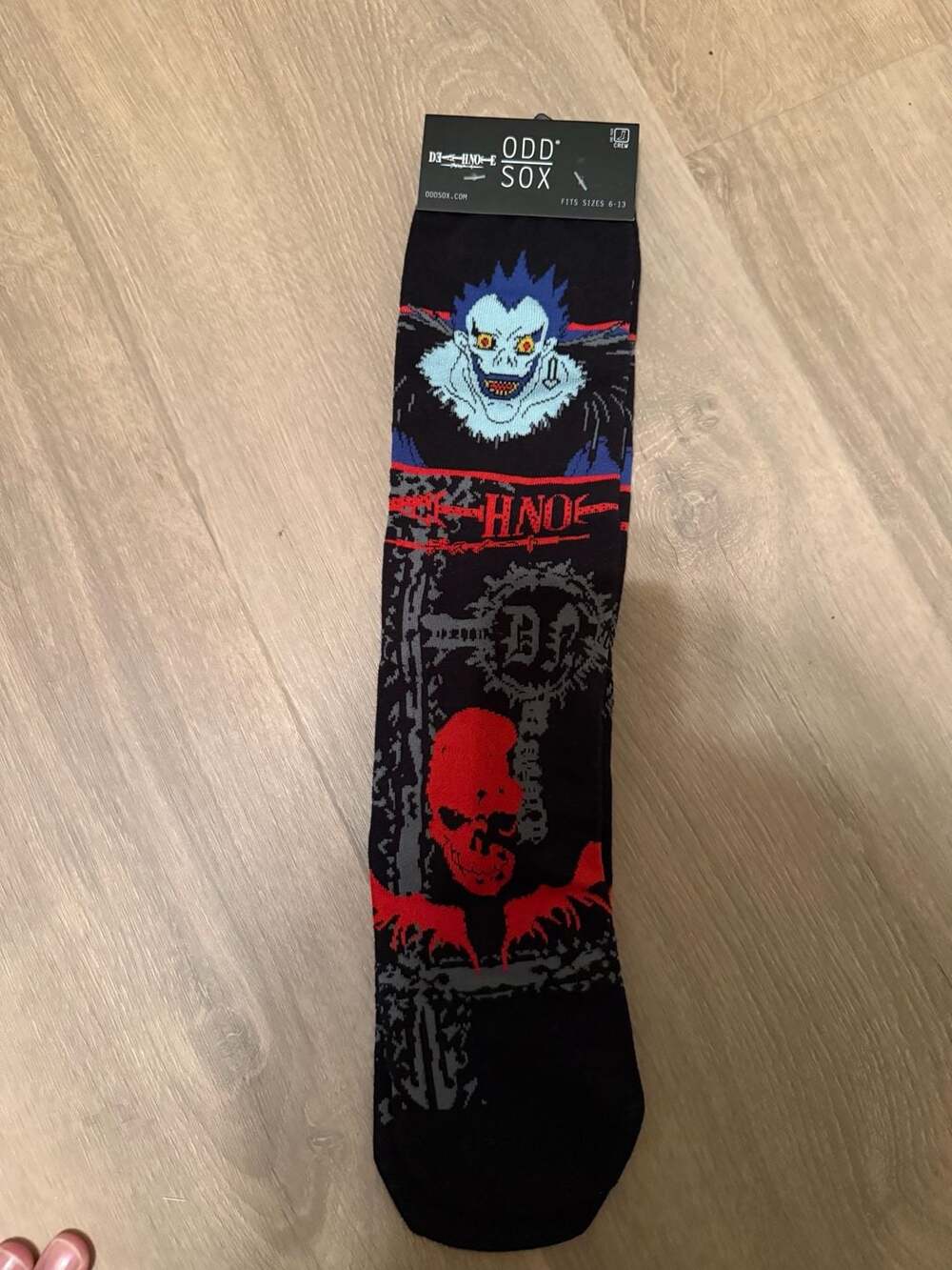 ODD SOX Death Note Ryuk Crew Socks Size 6-13
